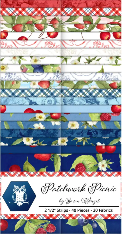 Patchwork Picnic Strip Packs from Lumin Fabrics