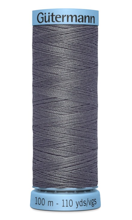 Gutermann Silk Thread Dark Grey 109 Yards