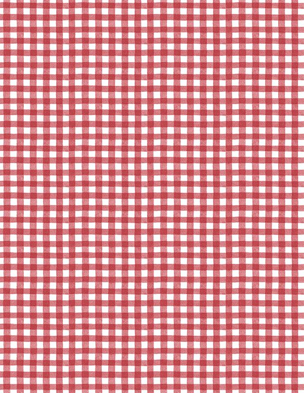 Country Blue Gingham Red on White from Wilmington Prints