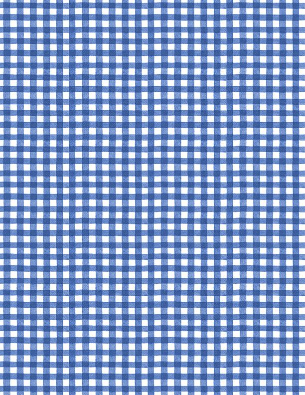 Country Blue Gingham Dark Blue on White from Wilmington Prints