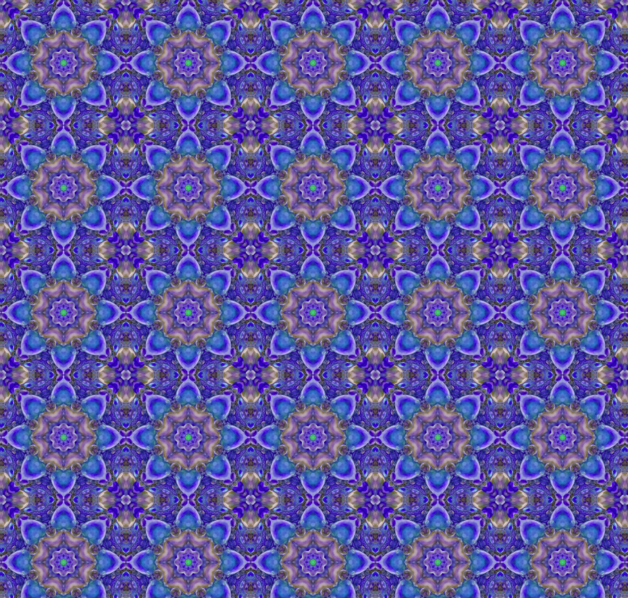 Bubblelicious Flower Burst Navy from Hoffman Fabrics