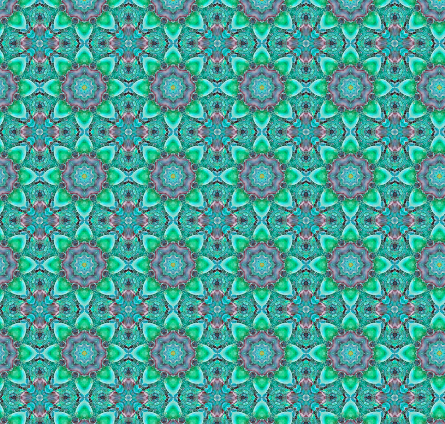 Bubblelicious Flower Burst Turquiose from Hoffman Fabrics