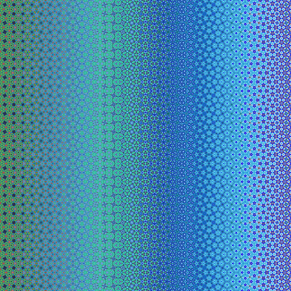 Bubblelicious Kaleidoscope Stripes Blue from Hoffman Fabrics