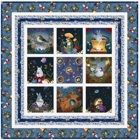 Chirping Crew Quilt Kit by Henry Glass