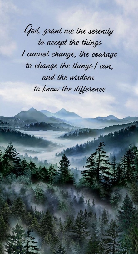 Serenity Prayer Serenity Misty Panel from Timeless Treasures