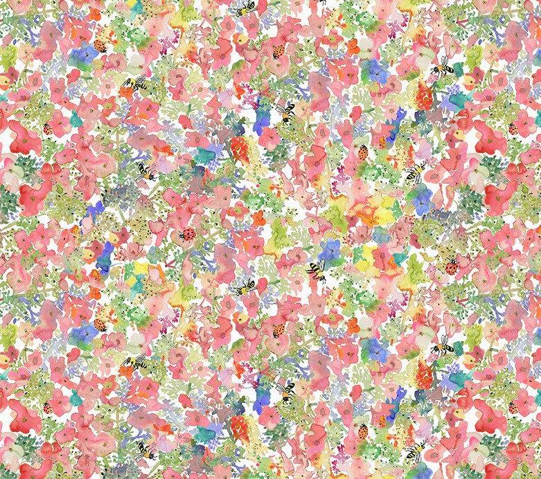 Forest Fruits Sweet Pollen Pink by Betsy Olmsted for Windham Fabrics