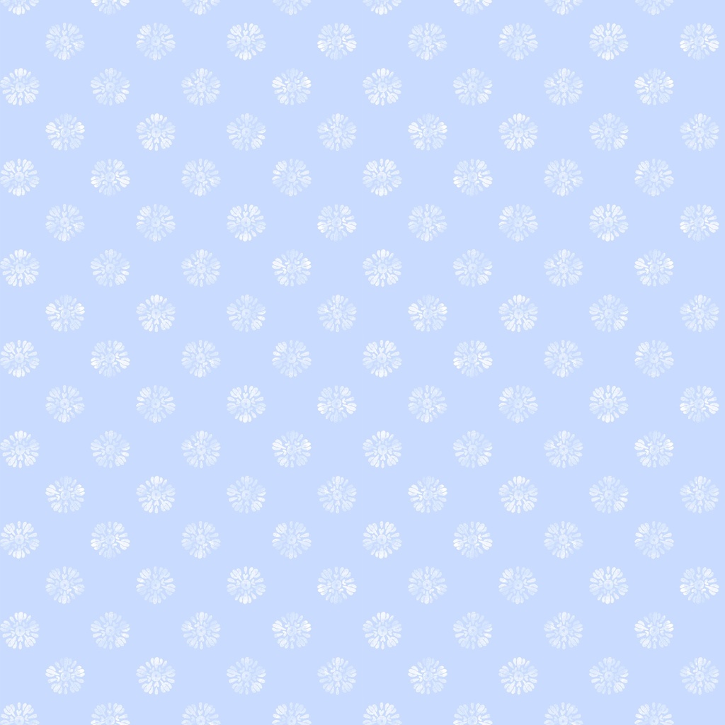 Amalfi Coast Floral Dots White on Light Blue from Lumin Fabrics