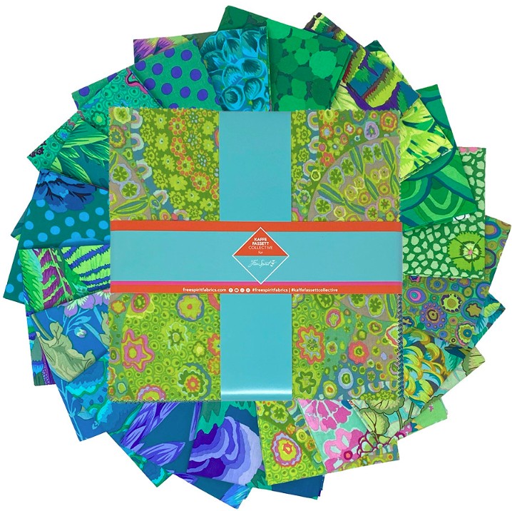 Classics Plus 10" Charm Pack Tidal by Kaffe Fassett Collective for FreeSpirit Fabrics