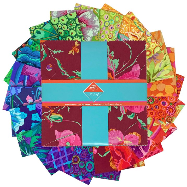 Classics Plus 10" Charm Pack Spectrum by Kaffe Fassett Collective for FreeSpirit Fabrics