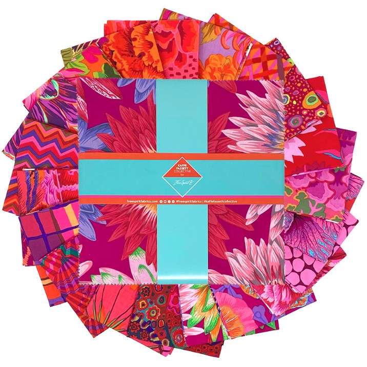 Classics Plus 10" Charm Pack Ruby by Kaffe Fassett Collective for FreeSpirit Fabrics