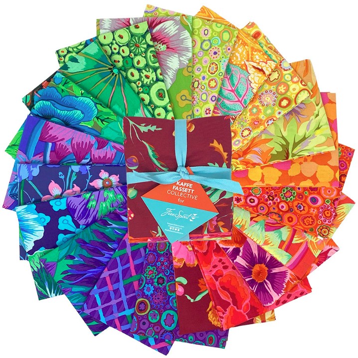 Classics Plus Spectrum Fat Quarter Bundle by Kaffe Fassett Collective for FreeSpirit