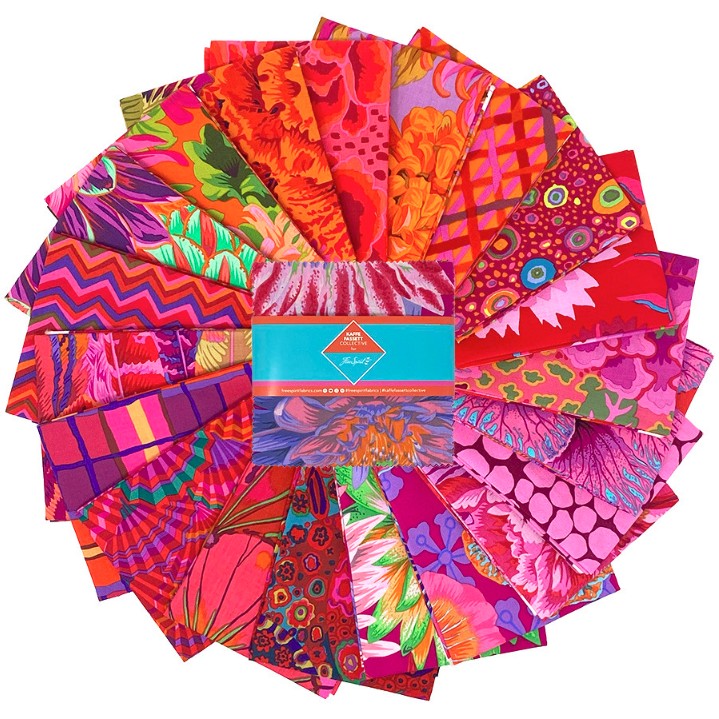 Classics Plus 5" Charm Pack Ruby by Kaffe Fassett Collective for FreeSpirit Fabrics