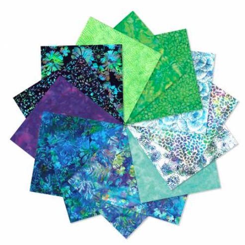 Electric Slide Batik Fat Quarter Bundle from Hoffman Fabrics
