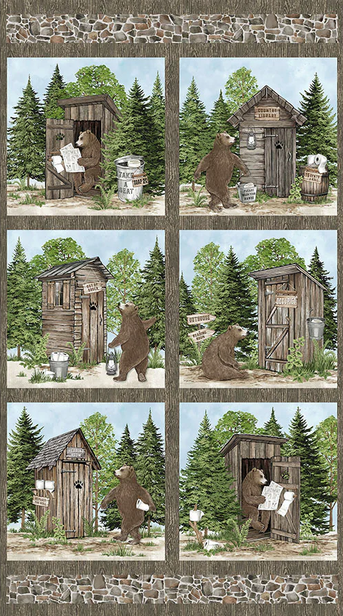 Bear Necessities Bear Panel from Northcott