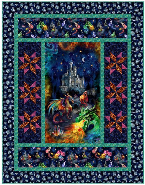 Dragon Kingdom Quilt Kit from Windham