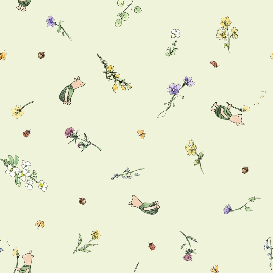 Classic Winnie Minky Piglet Light Green from Studio E