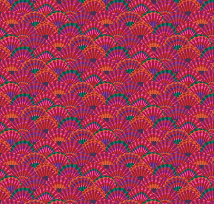 Kaffe Fassett Collective Stash Paper Fans Red by Kaffe Fassett for Kaffe Fassett Collective