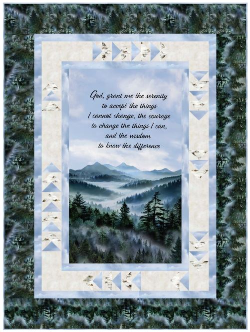 Serenity Prayer Quilt Kit from Timeless Treasures