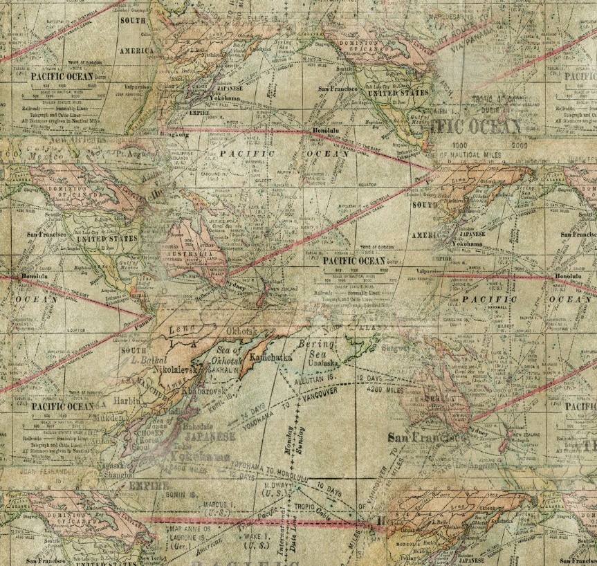 Eclectic Elements Quilt Backs Expedition Multi by Tim Holtz for FreeSpirit Fabrics