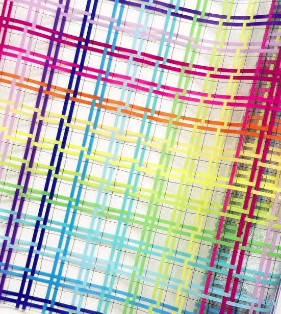 Rainbow Plaid Clear TPU Vinyl from Sassafras Lane Designs