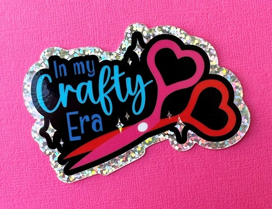 In My Crafty Era Sticker from Sassafras Lane Designs