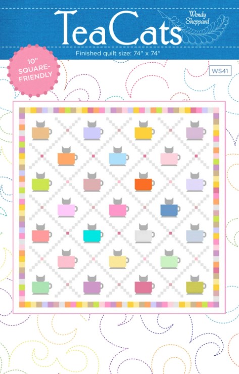 Tea Cats Quilt Pattern by Wendy Sheppard
