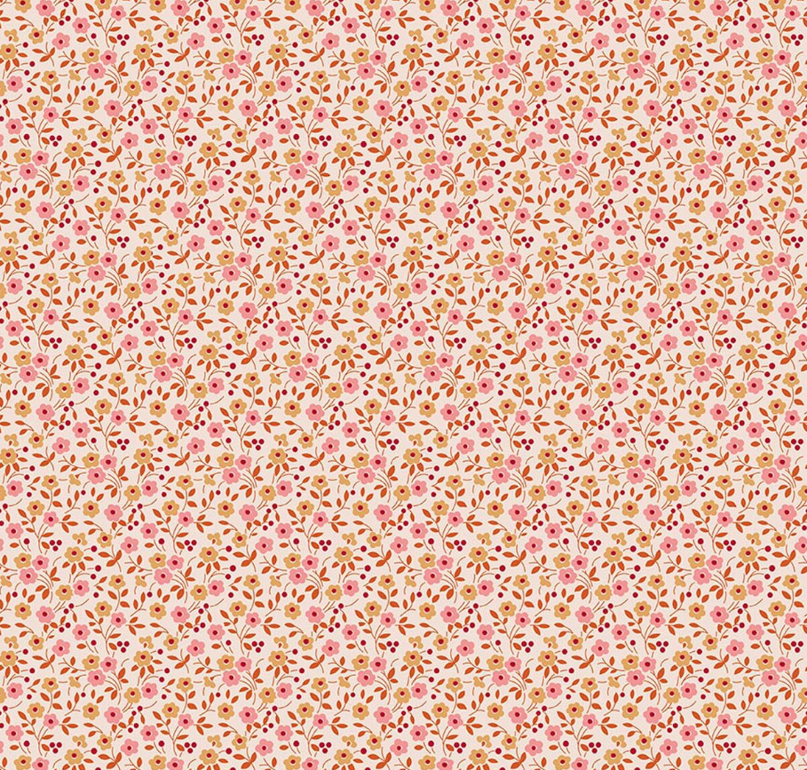 Farmer's Daughter Floral Coral from Riley Blake