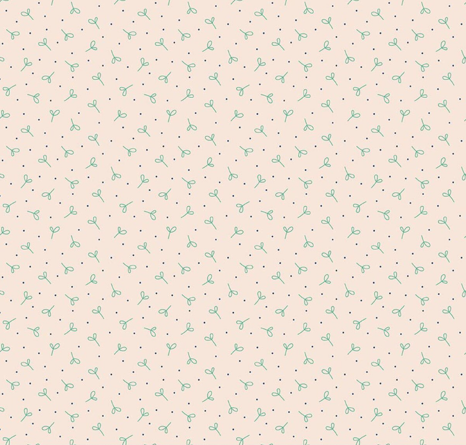 Farmer's Daughter Seedling Background Leaf from Riley Blake