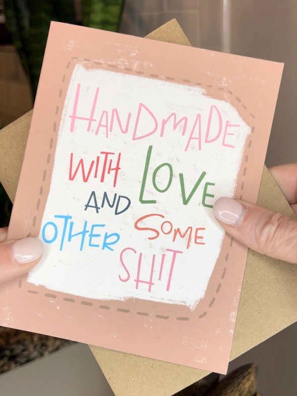Handmade with Love and Some.....Greeting Card from Kati Cupcake