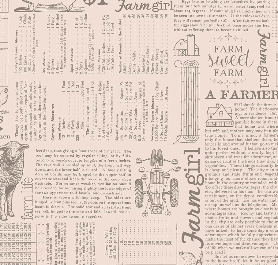 Farmer's Daughter Farm Life Background Rustic from Riley Blake