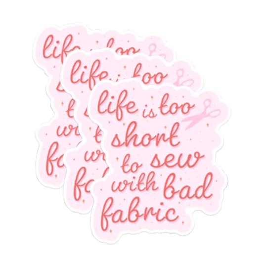 Life is Too Short Sticker from Kati Cupcake