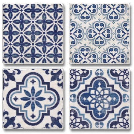 Delft Decorative Absorbent Coasters
