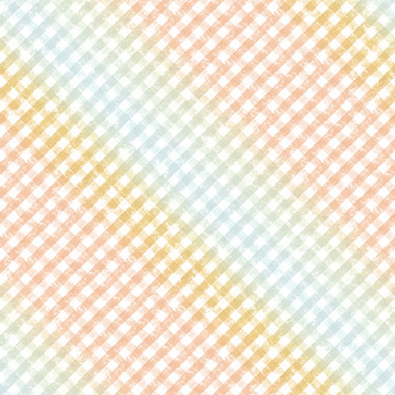Mini Menagerie Gingham Multi from P&B Textiles
