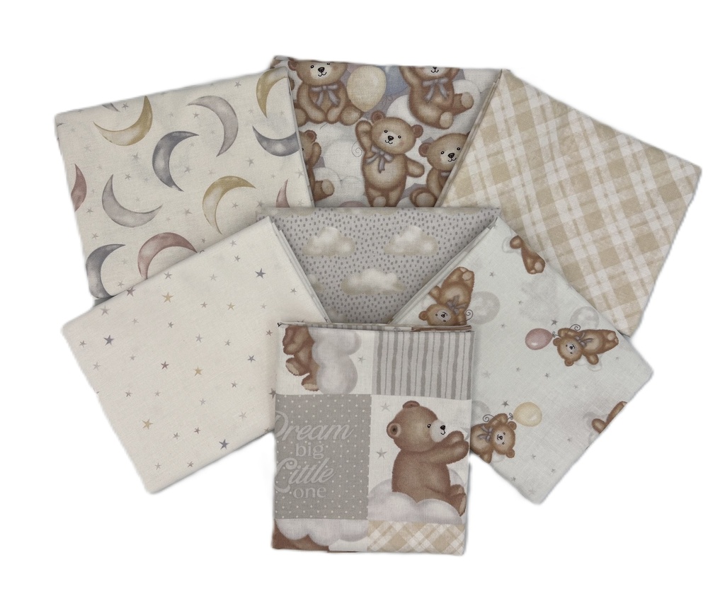 Sleepy Teddy Fat Quarter Bundle from Studio e