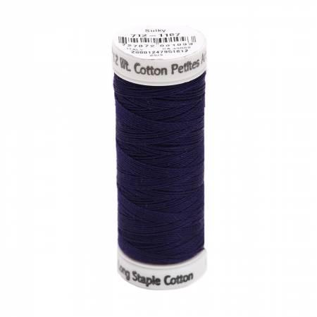 Sulky Cotton Petites Medium Navy 12wt, 50yds