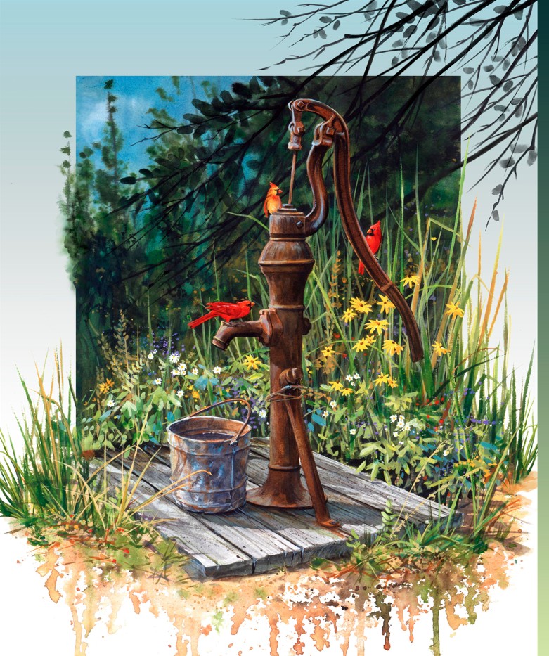 Meadow Perch Panel by Luke Buck for P&B Textiles