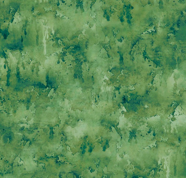 Meadow Perch Paint Drip All Over Green by Luke Buck for P&B Textiles