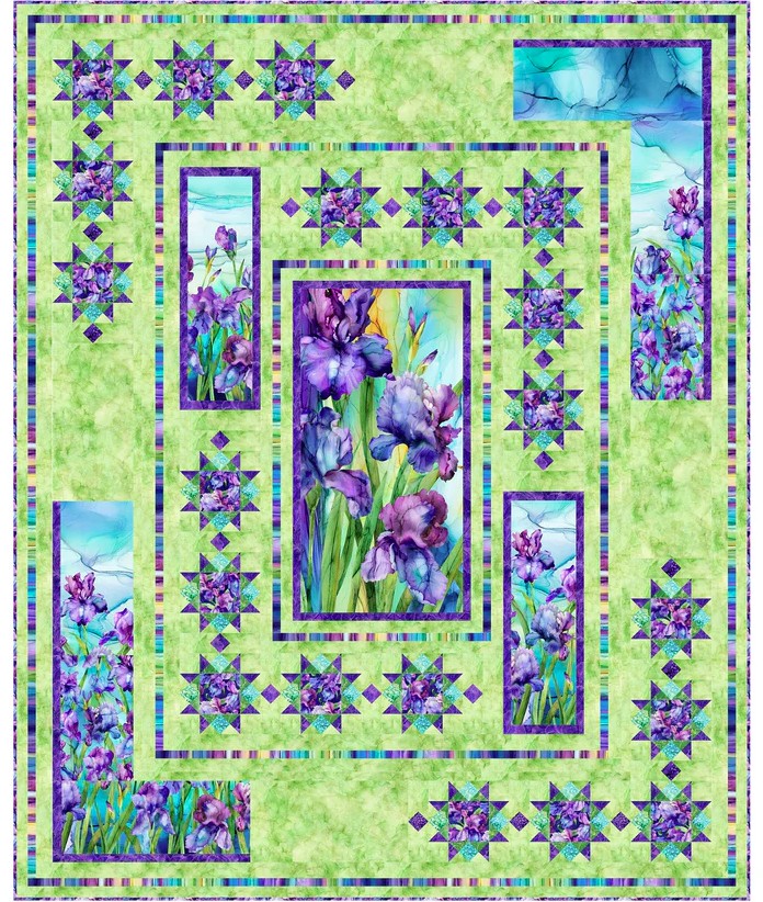 Stella Flora Quilt Pattern by Patti Carey of Patti's Patchwork