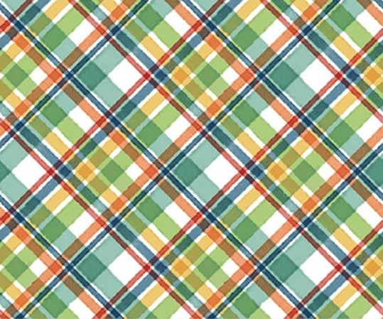 Cat Hair Don't Care Plaid Multi by Nidhi Wadhwa for Blank Quilting