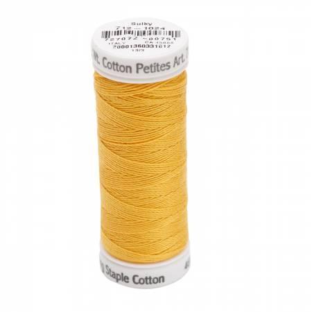 Sulky Petites Goldenrod Cotton Thread 2-Ply, 12wt, 50yds