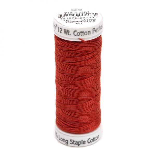 Sulky Cotton Petites Thread 2-Ply 12Wt 50Yds Rust