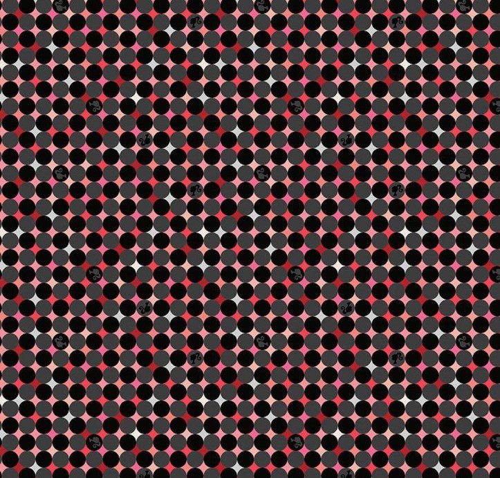 Barbie Vintage Sparkle Dots Black from Riley Blake Designs