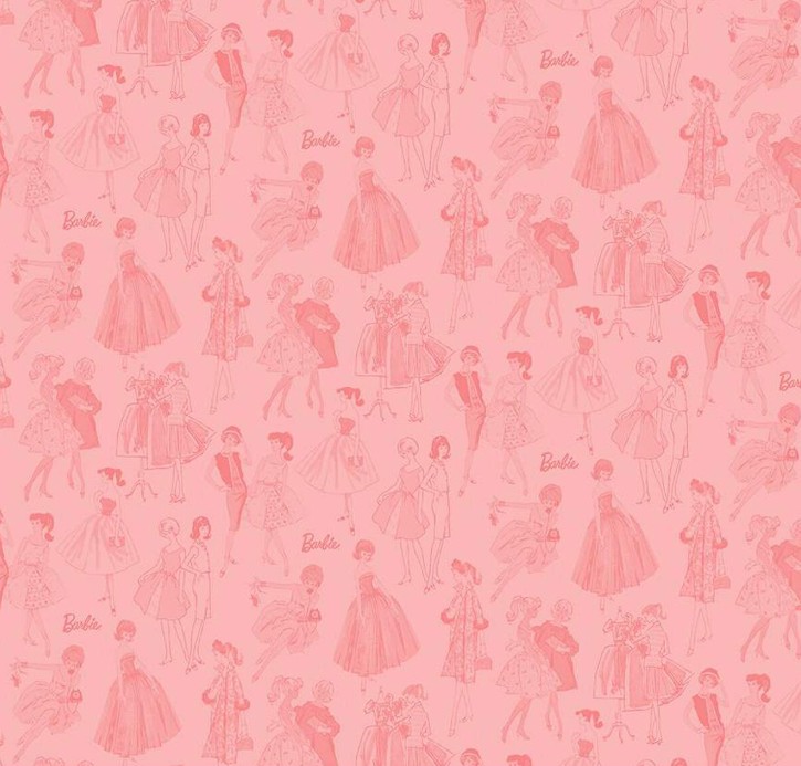 Barbie Vintage Tonal Pink from Riley Blake Designs