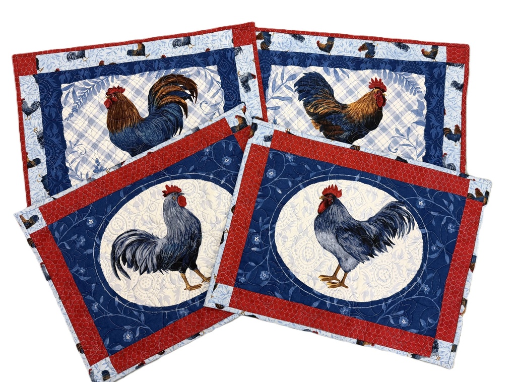 Country Blue Placemats Kit