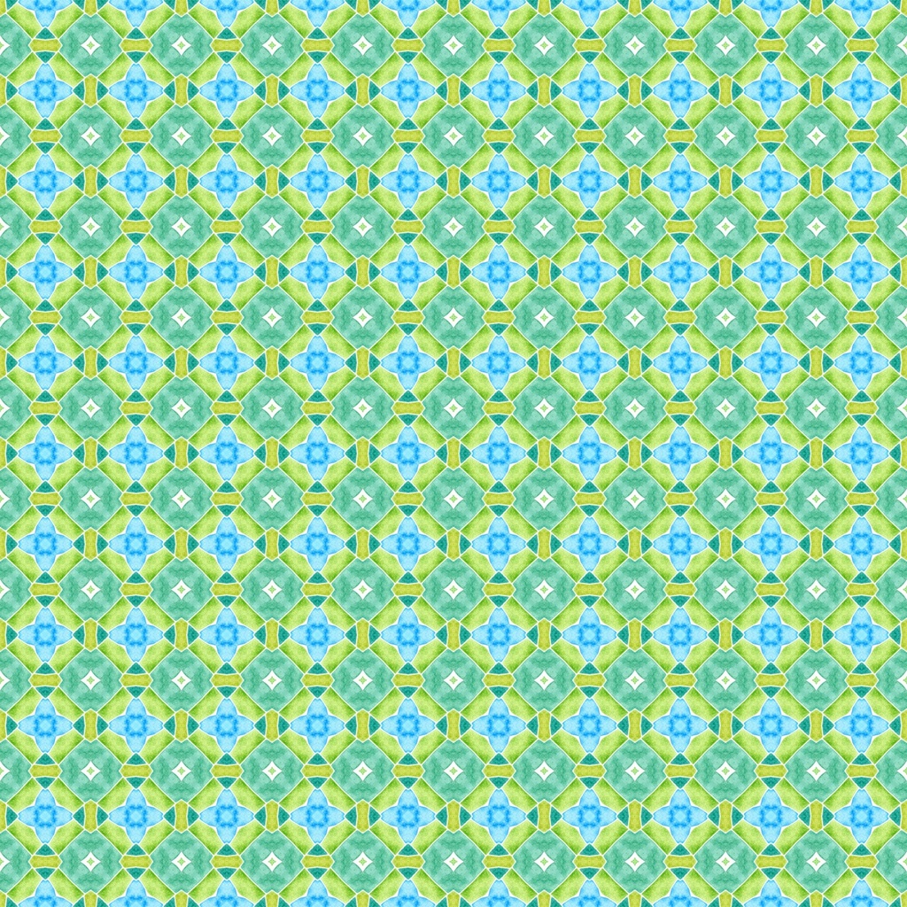 Dragon Friends Geometric Green from In The Beginning Fabrics