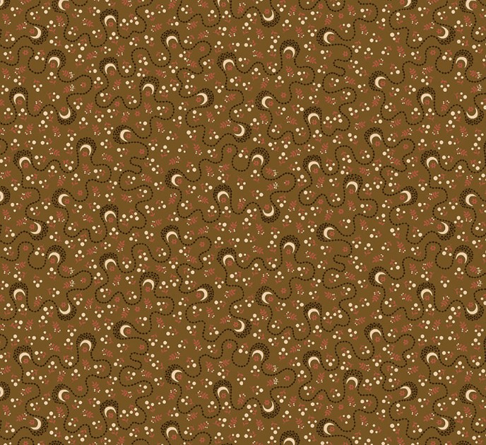 Pennyberry Farm Stippled Vines Brown by Kim Diehl for Henry Glass