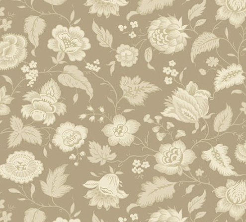 Wildflower Cottage Quaint Mocha from Andover Fabrics