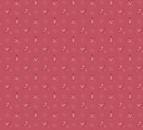 Wildflower Cottage Meadowlarks Poppy from Andover Fabrics