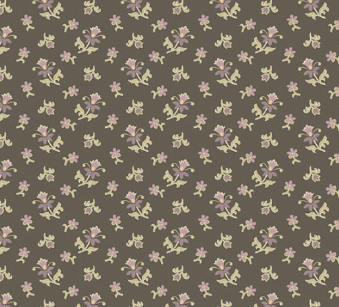 Wildflower Cottage Scatter Garden Charcoal from Andover Fabrics