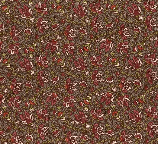 Love Struck Prairie Blossoms Brown by Kim Diehl for Henry Glass